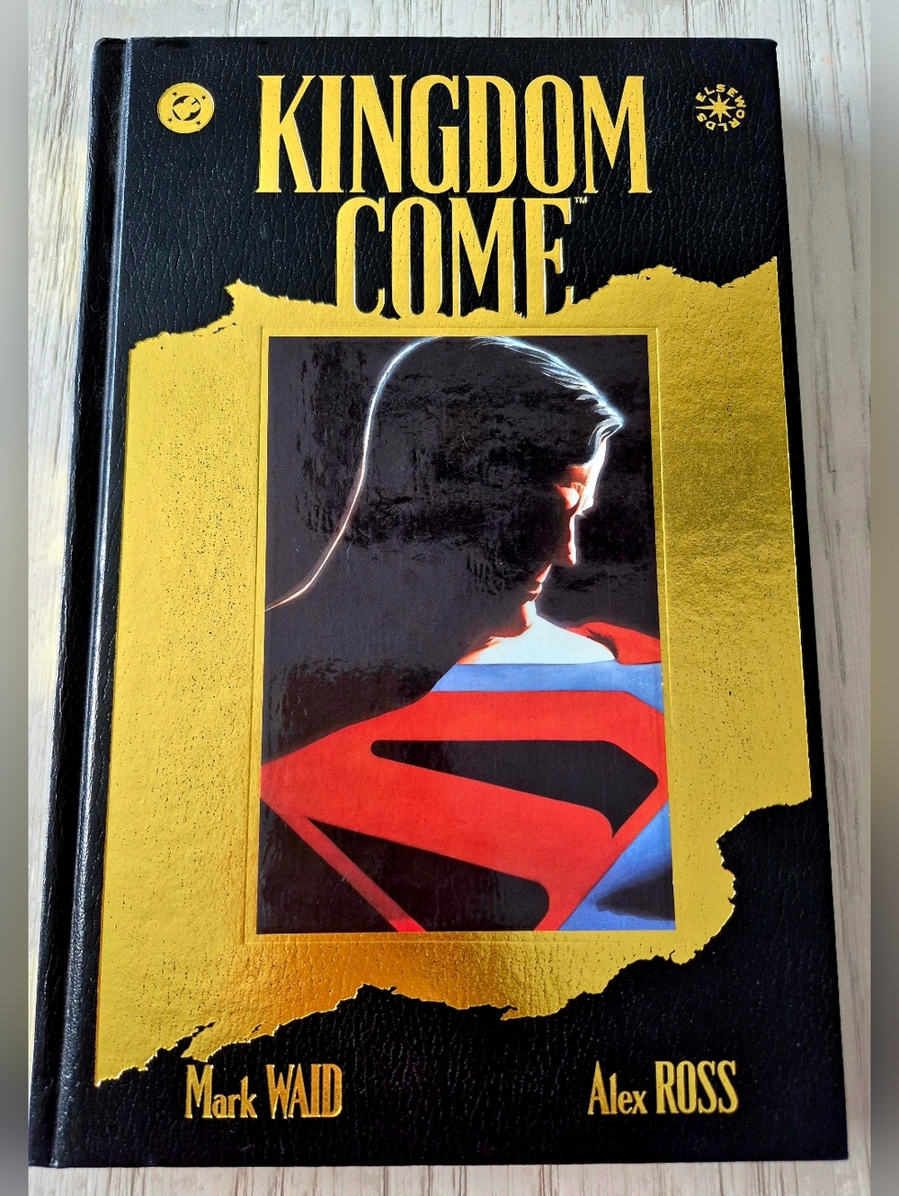 VINTAGE 1997 Kingdom Come Book Hardcover Gold Foil 1st Edition Ross & Waid MINT